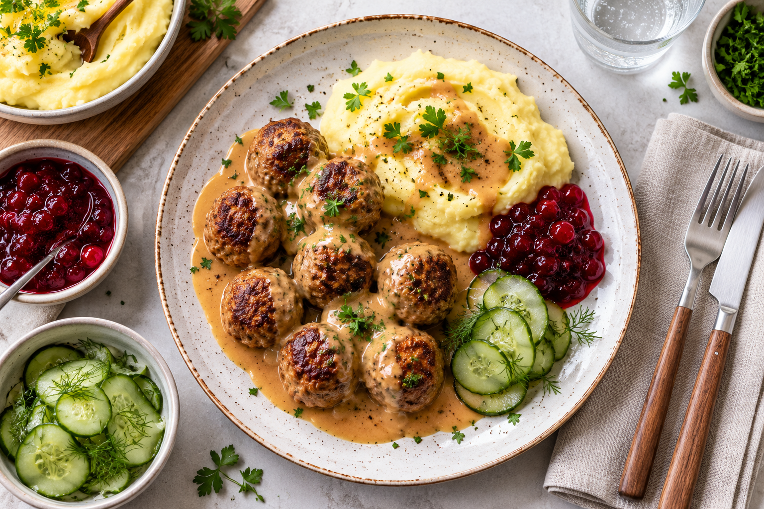 Köttbullar suédoises