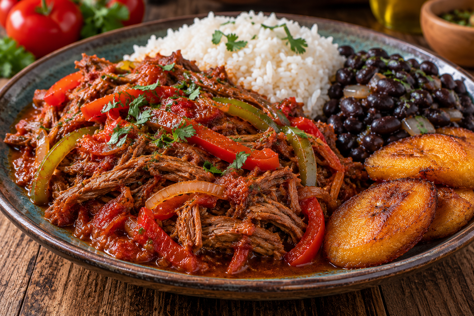 Ropa vieja cubaine